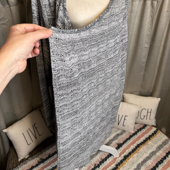 Catherines Cozy Gray Knit Cardigan Sweater 3X - Picture 5 of 8